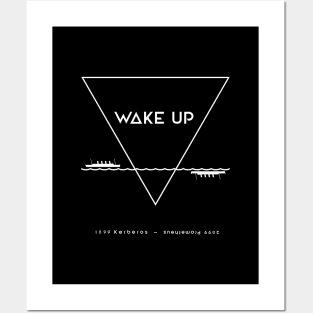 WAKE UP - white injection Posters and Art